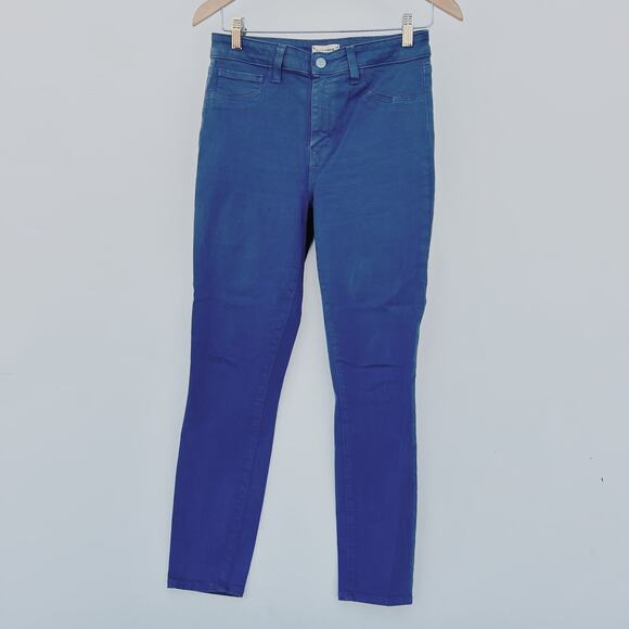 L’Agence Margot Skinny High Rise Sea Blue Jeans Pants 29 Ankle Slim High-Waisted - Picture 2 of 11